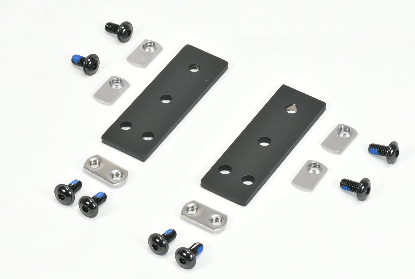 Narrow Crossbar Connector Kit -  8020 style racks - Black